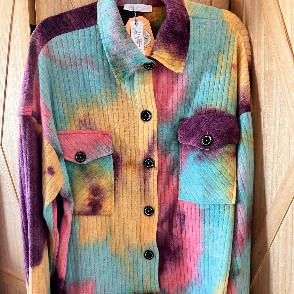 Tie-dye Shacket